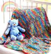 Zig-Zag Lace Blanket by Bernat Design Studio - Free
