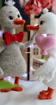 Katy Mimi Toys / grebneva Toys _ Crochet Pattern Goose ( Amigurumi Realistic Toys Cute Duke ) _ English