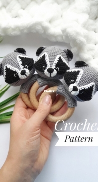 Fairy Toys by Inna Chi - Inna Chi Hm - Inna Chibinova / Chybinova -Raccoon Rattle