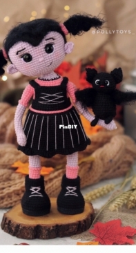 Polly Toys Crochet - Dasha Lobacheva - Vampirina Vi - Russian
