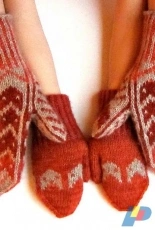 Foxy Mittens by Møyfrid (Frida) Engeset - English, Norwegian - Free