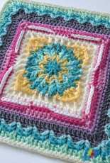 Polly Plum - Tristan - 9 and 12 inch Afghan Block