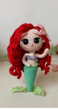 Crochetina - Paulina Cáceres - Ariel Mermaid - Ariel Sirenita - Spanish