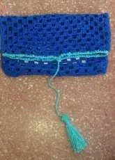 Crochet clutch