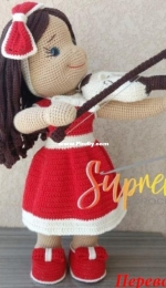 Suprema Artesanatos - Simone Padilha - Violinist Doll - Кукла скрипачка - Russian - Translated- Free
