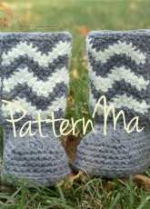 PatternMa - Rebecca Cramer - Chevron Toddler Boots