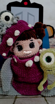 Valerika crochettoys - Valeria Barteneva - (Monsters Inc) Boo and Mike - English Translated