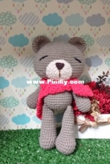 Teddy bear with scarf