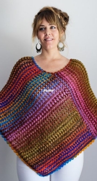 Eyelet Poncho by Urth Yarns  - Free