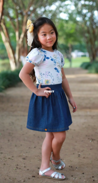 Peony Patterns - Apple Berry Tee and Skirt - Sizes 1-14 Years - Free