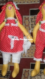Bunnies in polka dots