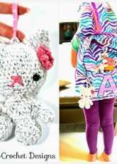 Annoo Crochet Designs - Back to School Kitty Backpack buddy Free Tutorial