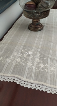 Embroidered  runner