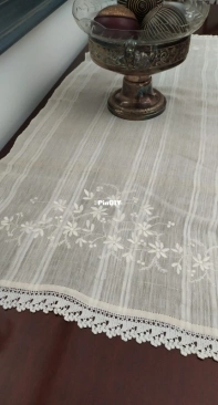 Embroidered  runner