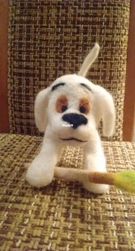 Snowy - needle felting