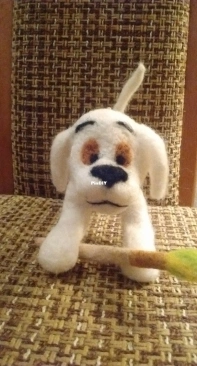 Snowy - needle felting