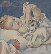 Artecy Cross Stitch - Baby and Puppy