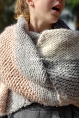 Belmond Wide Scarf/Wrap by Noelle Barnes-Free