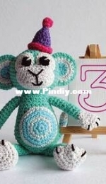 My Crochet Chums - Pia Simpson - Lockdown Ami Challenge - Number 3 Monkey - Free