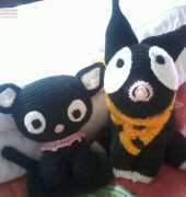 P-chan and chococat amigurumi