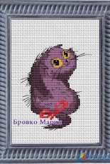 Fioletovy /Purple Cat by Maria Brovko