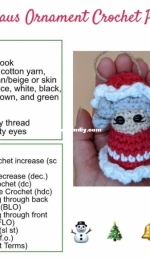 Lindsey Crochets - Lindsey Peppers - Mrs Claus Ornament - Free