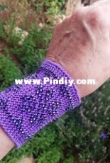 Latvian Sun Beaded Wristlets by Karen Porter