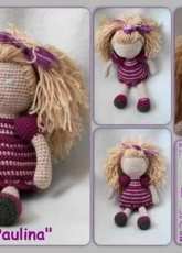 Puscheltiere - Nicole Richter -  Doll Paulina - German - Free