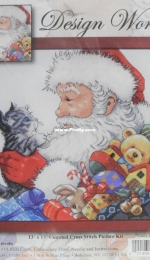 Design Works 5977 - Santa and Kitten PCS