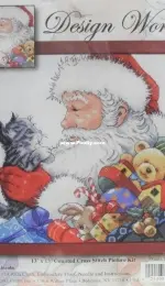 Design Works 5977 - Santa and Kitten PCS