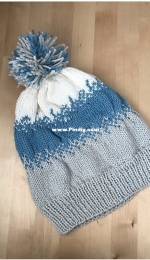 Color Blocked Fair Isle Hat by Andrea Jakubas-Free