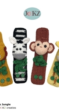 Jookz Creaties - Joke Postma - Fidges Straps -   Friemelbandjes Jungle - Dutch