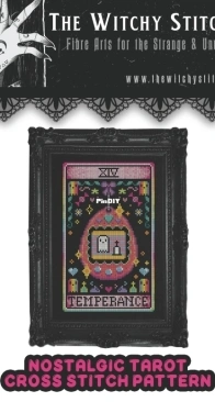 The Witchy Stitcher - Nostalgic Tarot - Temperance by Meg Black XSD