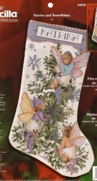 Bucilla 84828 - Fairies & Snowflakes Stocking XSD