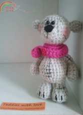 Teddies with love - Martha Waruszewska - Gray Teddy Bear - English