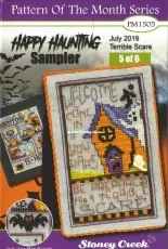 Stoney Creek Pattern Of The Month Series Happy Haunting Sampler PM1505 July 2019 - Terrible Scare - 5 of 6
