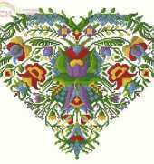 Heart of Hungary - Hungarian Heart from The World of Cross Stitching TWOCS 145