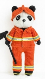 New Mommy Handmade DIY - Su Su Jie Jia - Susans Family - A963 - One Word - Fireman in Rescue Suit - Chinese - Free