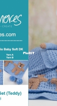 New Born Baby Boy Set (teddy) by Nicola Valiji - Free