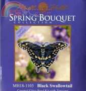 Mill Hill Spring Bouquet Collection MH18-1103 Black Swallowtail