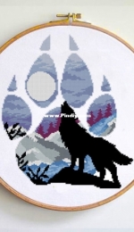 Oh My Stitches - Wolf Print Paw PCS + XSD
