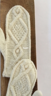 Fresh Snow Mittens by Cheryl Toy