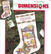 Dimensions 8491 - Sleeping Bears Stocking