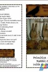 Tennesse Ridge Primitives-Primitive Grungy Rabbit Ornies by Becky Erickson-2006