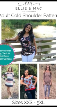 Ellie and Mac - Cold Shoulder Top, Tunic and Mini Dress - Sizes XXS-5XL