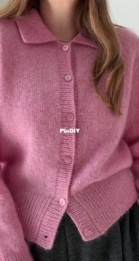 Charlie Cardigan by Ekaterina Morozova - Moreca Knit - Russian