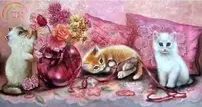 HAED HAEJMA 603 Three Kittens by Judy Mastrangelo