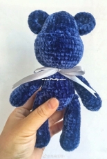A funny blue bear