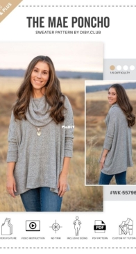 Diby Club - Mae Poncho - Size 0-20