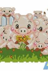 8 Pigs calling for fortune